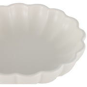 Mainstays Scalloped White Decorative Tabletop Bowl