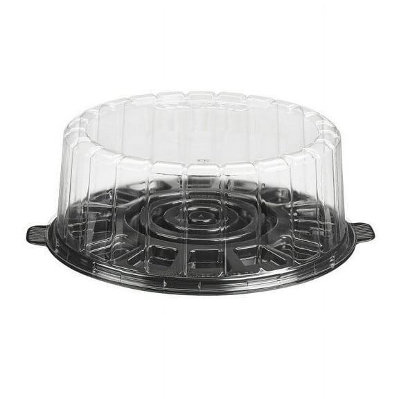 Inline Plastics EZ Open Single Layer Cake Container with Dome Lid Clear, 8" | 100/Case