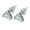 White, variant on Triangle Blue Studs Earring Platinum Plated for Women and Men Fashion Jewelry Gift Y333