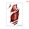 thumbnail image 3 of CAROOTU Autocollants d'Halloween Imperméables Simulation Éraflures Cicatrices Marques de Morsure Simulation Faux Tatouage de Blessure, 3 of 7