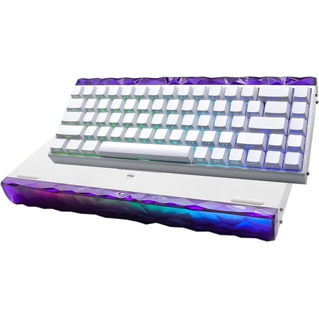 AULA Hero 68 HE 60% Wired Gaming Keyboard with Hall Effect Magnetic Switches, Adjustable Actuation, Rapid Trigger, RGB Backlight, White (Side-Printed, Meteor Magnetic Switch)