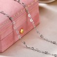 thumbnail image 1 of Collar De Plata Esterlina S925 Figaro Cadena Corazón 1.5mm-3mm Grueso Diseño Diferente/Longitud Mujeres Joyería Regalo, 1 of 4