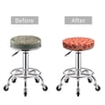 thumbnail image 6 of Lsque Tomato Round Bar chair cushion covers Velvet Fabric Premium Comfort Protects from Scratches and Stains for 14-17 Inch Chair- 13 inch, 6 of 7