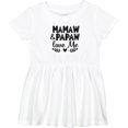 thumbnail image 3 of Inktastic Mamaw and Papaw Love Me Grandchild Girls Baby Dress, 3 of 5