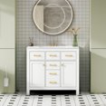 thumbnail image 5 of Harper & Bright Designs 36" Bathroom Vanity Sink Combo, Bathroom Storage Cabinet with Drawers, Single Sink Bathroom Vanity with Solid Wood Frame, White, 5 of 17