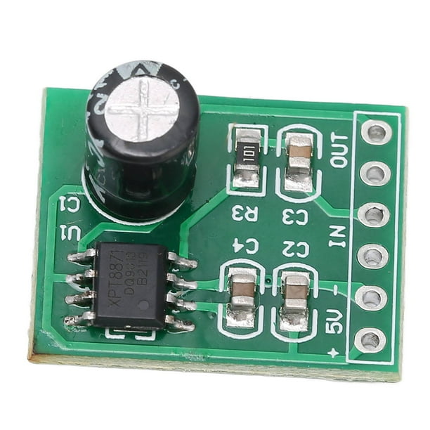 Tablero de Amplificador de Audio, Interruptor de Mudo Módulo Mono de amp Duradero Bajo Ruido 5V 1a Fuente de Alimentación Cortocircuito para Bricolaje