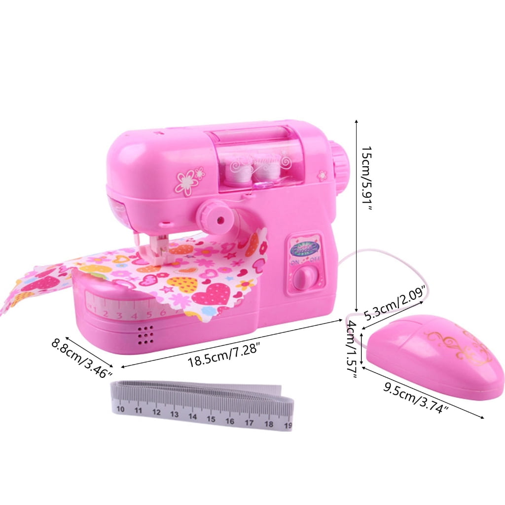 Sewing Machine for Kids 6 Aged and Up Educational Interesting Pretend Play Light-up Arts Crafts Kids Toy