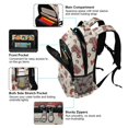 thumbnail image 5 of FORMRS Kids School Backpack Elementary Student Unisex Travel Bookbag with Reflective Stripes, Beige Fire Truck Pattern, 5 of 7