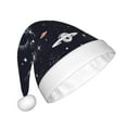thumbnail image 2 of Salouo Galaxy2 for Adult Christmas Hat Xmas Holiday Hat Santa Hat for Women & Men Festive Headwear Accessories Fit for Christmas/ New Year/Holiday/Party,1PC, 2 of 6