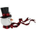 thumbnail image 4 of Northlight Plush Snowman in Top Hat Christmas Tree Topper -12" - Unlit, 4 of 6