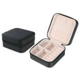 thumbnail image 2 of Unique Bargains Travel Jewelry Box Portable PU Leather Jewelry Case Birthday Gifts Black, 2 of 8