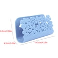 thumbnail image 2 of Dish Cloths Rack Suction Sponge Holder Storage Organizer Wall Mounted Shelf Kitchen Gadget,Lake Blue, 2 of 10