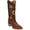 Tobacco, variant on Women’s Square Toe Sunflower Embroidered Cowgirl Cowboy Leather Boots