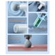 thumbnail image 3 of Pistola de Masaje Muscular Mini, Portátil y Recargable, Azul, Velocidad Ajustable, 4 Cabezales para, 3 of 6