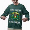 thumbnail image 2 of Ugly Christmas Sweater, Xmas Sweater Mens And Women, Funny Ugly Christmas Sweater, Let's Get Lit Ugly Christmas Sweater, 2 of 5