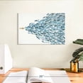 thumbnail image 3 of Elephant Stock A New Direction Wall Art - Horizontal Canvas Wall Art - Living Room Wall Decor - Watercolor Animal Canvas - White And Bluedecor By Norman Wyatt Jr. - 12" x 8", 3 of 8
