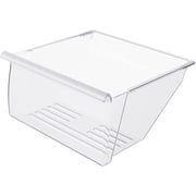 2188664 Crisper Pan Drawer (Lower) Replacement for Whirlpool, Kenmore, Maytag, KitchenAid Refrigerator with White Handle – Compatible with WP2188664