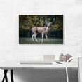 thumbnail image 2 of ARTCANVAS Deer In Forest Home decor Canvas Art Print - Size: 26" x 18" (0.75" Deep), 2 of 9