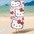 thumbnail image 3 of Sanrio Hello Kitty-toallas de microfibra de secado rápido para hombres y mujeres, grandes, suaves, respetuosas con la piel, lindas, para playa, baño, ducha para niños y niñas, 3 of 6