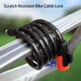 thumbnail image 2 of 1 Set Bicycle Lock High Safety Performance Anti-scratch Waterproof Dustproof Steel Cable Bike Cable Lock Bike Accessories, 2 of 10