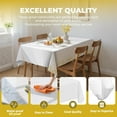 thumbnail image 6 of Eoozwa Christmas Snowflake Party Tablecloths Decorations ,Plastic Table Cloth ,Rectangular Tablecloth Suitable for Party Christmas Decoration ,107.87×53.94In, 6 of 6