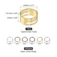 thumbnail image 2 of Uxcell 1600 Pack 6mm Open Jump Rings O Ring Connectors for DIY Making, 6 Colors, 2 of 6