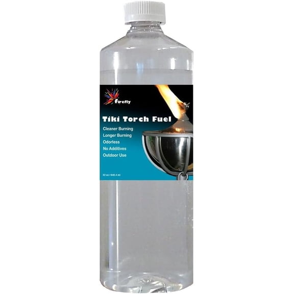 Biodegradable Odorless Tiki Torch Fuel - Smokeless, Odorless, Long-Lasting, Ideal for Outdoor, 32 oz.