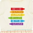 thumbnail image 4 of Inktastic Colored Crayons Girls Toddler Dress, 4 of 5