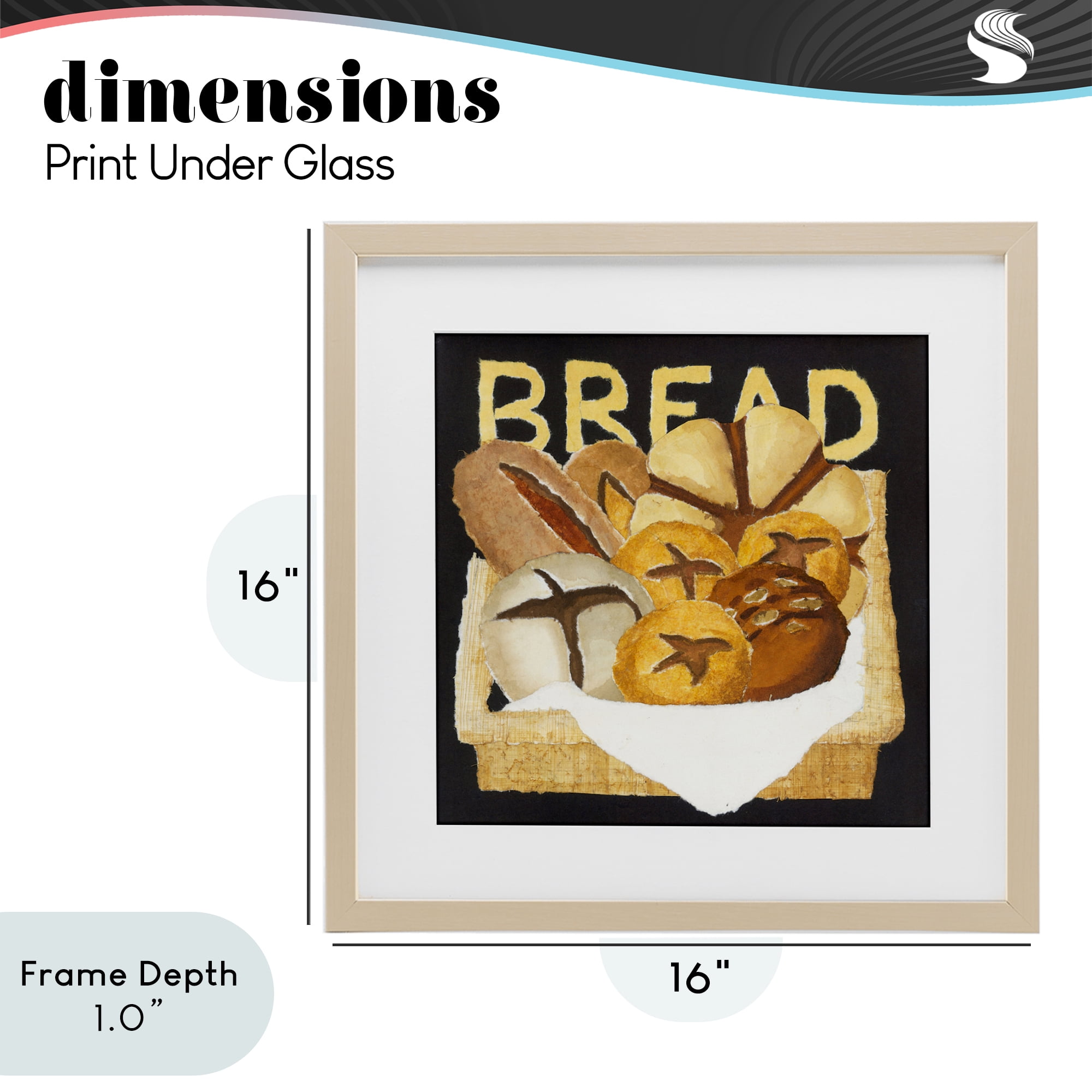 Stupell Industries Bread Assorted Box Birch Framed Print Under Glass, design by Nancy Overton