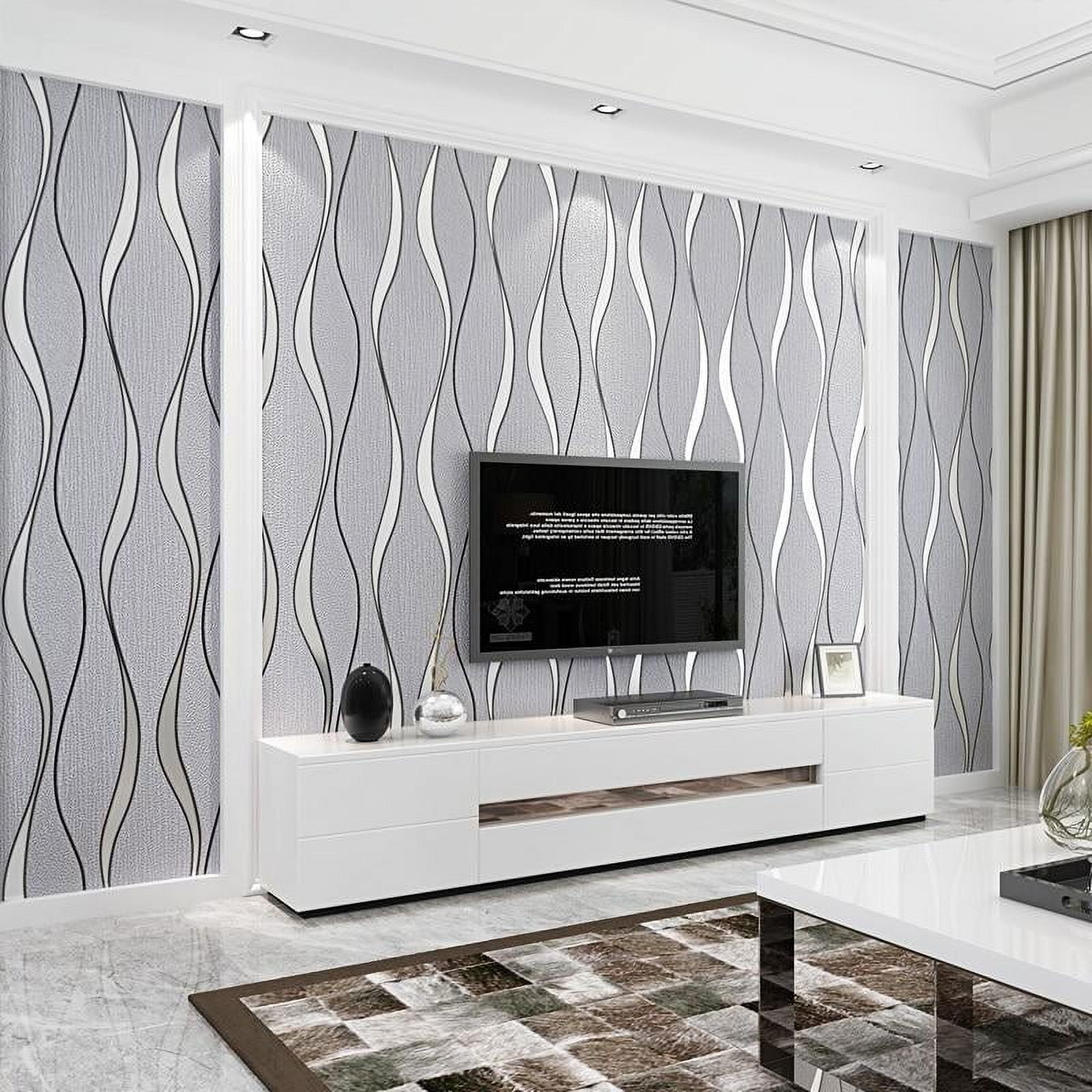 3D Wallpaper Curved Stripes
