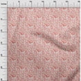thumbnail image 3 of oneOone Rayon Red Fabric Floral Sewing Craft Projects Fabric Prints By Yard 56 Inch Wide, 3 of 4