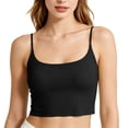 thumbnail image 7 of GZWYHT Women's Camisole with Built in Bra Summer Tank Tops Women's Cropped Tank Tops Tight Workout Tees Shirts Cami Tank Tops for Women Black L, 7 of 7