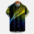 thumbnail image 2 of LYXSSBYX Mens Shirts Short Sleeve Button down Men Casual Fashion Turn-down Collar Hawaiian Printing Short Sleeve Have Pockets Cardigan Button Shirt Tops Blouse, 2 of 5