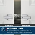 thumbnail image 2 of Breton Matte Passage Door Handle Modern Dcor Door Hardware Reversible Hall/Closet Door Handle Microban Embedded Finish, 2 of 10