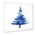 thumbnail image 2 of Designart Blue Winter Christmas Tree Ii Traditional Framed Wall Art, 2 of 4