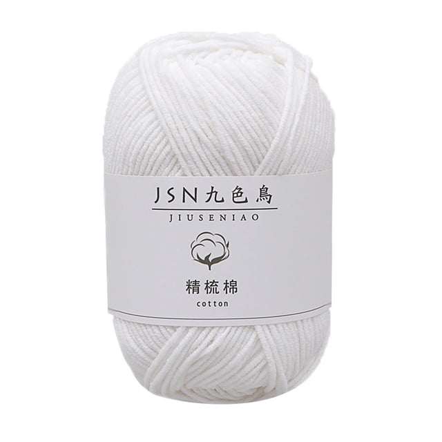 jovati Milk Cotton 4 Strands Baby Line Diy Doll Cotton Thread Crochet Baby Wool