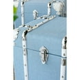 thumbnail image 6 of CC Home Furnishings Vintage Style Travel Trunks - 20" - Blue and Cream - Set of 2, 6 of 6