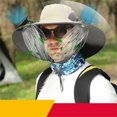 thumbnail image 1 of SNNROO Solar Fan Outdoor Fishing Hat  Men Sun Hat with 2 Solar Fans  3 Speed Adjustable - Effective Sun Protection - Breathable Mesh Material - USB/Solar Powered - Ideal for Fishing  Gard, 1 of 7
