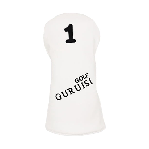 Funda de cuero para palos de golf UT Putter y palos de madera. Funda de cuero para palos de calle. Blanco 1 35x15cm