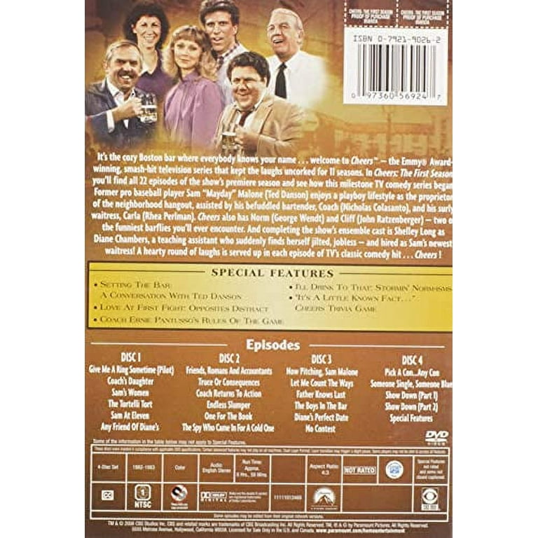 Amazon.com: Cheers: Seasons 1-6 : John Ratzenberger, Kelsey