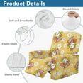 thumbnail image 5 of Xixirimido Cartoon Birds Daisy Yellow Pattern Printed Recliner Slipcover Stretch Reclining Chair Covers 4 Pieces Non Slip Recliner Sofa Slipcovers with Pocket Lazy Boy Chair Cover for Pet Kid, 5 of 8
