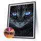 thumbnail image 2 of Kit de pintura de resina de diamante redondo de taladro completo con imagen de diamantes de imitación de gato afilado 5D DIY Likrtyny Arte deco, 2 of 9