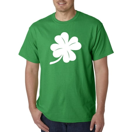 Irish Green - 782 - Unisex T-Shirt Four Leaf Clover Lucky Irish St Patricks Day Medium Kelly Green