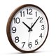 thumbnail image 3 of TIMESS 13" Reloj de Pared Silencioso con Marco Tipo Madera Marrón, Números Grandes, Estilo Clásico, sin Tictac, 3 of 7