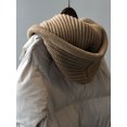 thumbnail image 4 of Chaqueta de plumón con capucha extraíble de lana acolchada de algodón para mujer, abrigo largo suelto, grueso, cálido, Parka de nieve, Invierno, 4 of 5