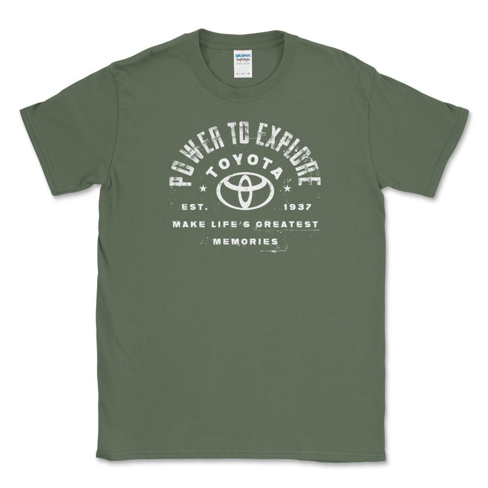 Toyota T-shirt-Power to Explore Off Road Adventures