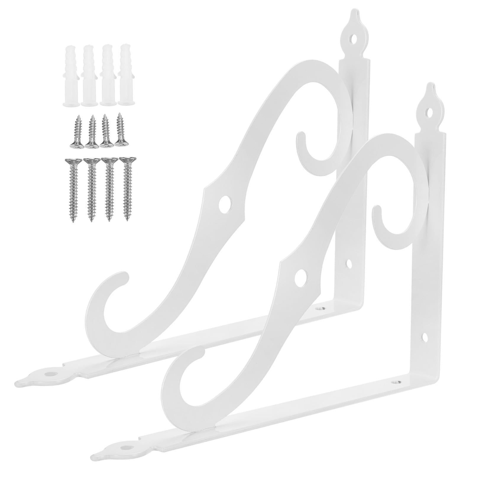 Bracket Heavy Duty Shelf Brackets Floating Shelves for Wall Decorative Hanging Storage White