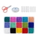 thumbnail image 1 of 1 caja de 15 colores de de semillas de de , de para pulseras, collares, pendientes, de bricolaje sólido 3mm 7500pcs, 1 of 9