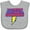 AC-Heather Grey, variant on Inktastic These Nerds Put My Cape on Backwards® Superhero R Boys or Girls Baby Bib