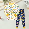 thumbnail image 2 of Gubotare Baby Pajamas Set Boys Pajamas Sets Pjs Toddler 2 Piece Long Sleeve Sleepwear Kids Clothes Sets Size 6-7 Years (Yellow,6-7 Years), 2 of 5